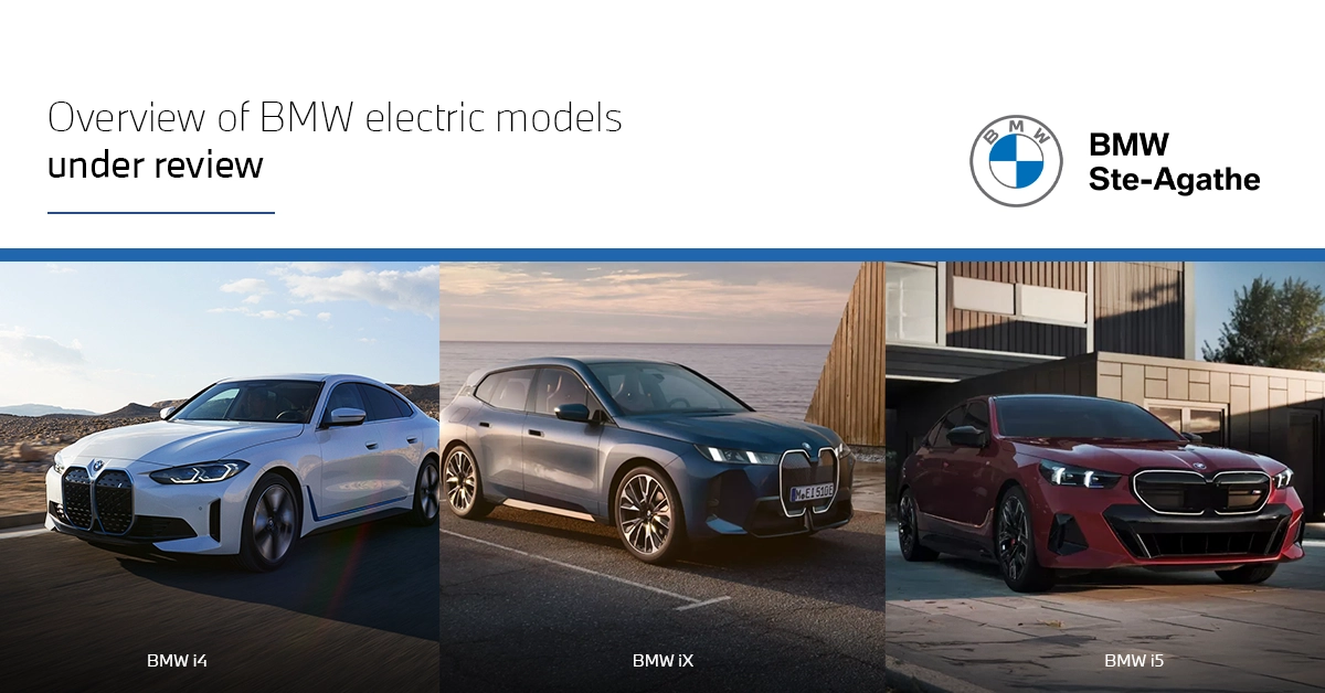Road Test of BMW Electric Models: i4, i5 and iX on the Laurentian Roads