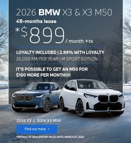2026 BMW X3 & X3 M50